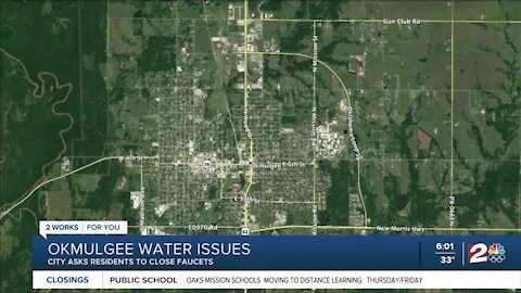 Okmulgee water issues: City asks residents to close faucets