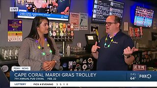Mardi Gras trolley pub crawl to Big Storm Brewery
