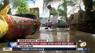Residents try to recover from latest water main break in North Park