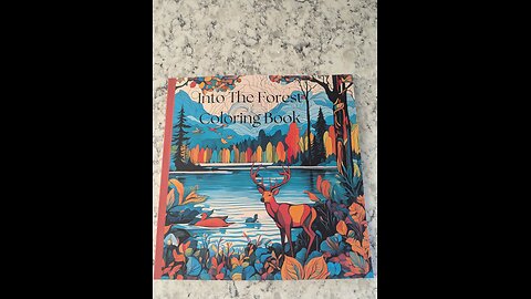 Into the forest coloring book