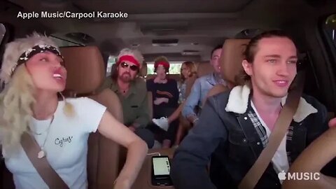 Miley Cyrus teams up with her whole family for Carpool Karaoke #carpoolkaraoke