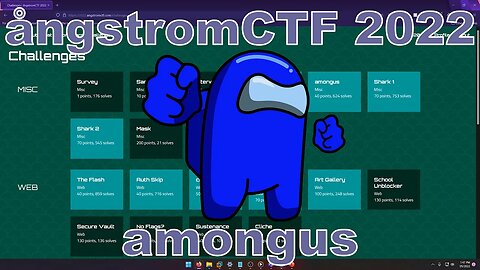 angstromCTF 2022: amongus