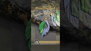 SPRING WING, 2 inch, leather feather earrings