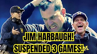 Michigan Football SELF IMPOSES 3 Game SUSPENSION on JIM HARBAUGH! CHECKMATES NCAA?!