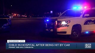 PD: Child seriously hurt after struck by vehicle in W. Phoenix