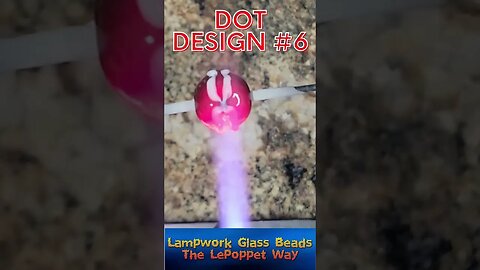 Lampwork Glass Beads: Dot Design #6