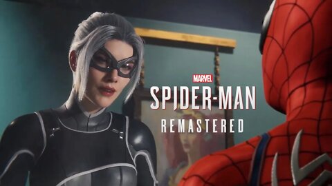 spider man meets black cat | spider man remastered pc | stealth game play🧠💗
