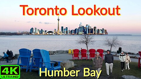 【4K】Toronto waterfront & Lookout Humber Bay Lakeshore