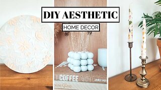 DIY AESTHETIC HOME DECOR - making trendy TikTok and Pinterest decor