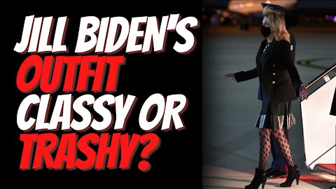 Jill Biden's Fishnet Style Tights And Twitter Critics Call It 'Trashy and Embarrassing'.