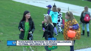 Petition growing to change official Halloween date