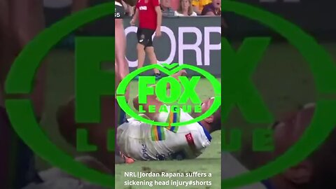 NRL|Jordan Rapana suffers a sickening head injury #shorts