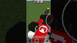 MARIO KART IN MINECRAFT! #shorts