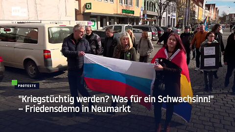 "Kriegstüchtig werden? Was für ein Schwachsinn!" – Friedensdemo in Neumarkt