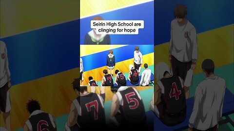 Seirin High School are clinging for hope 😔 #anime #kurokonobasket #fyp