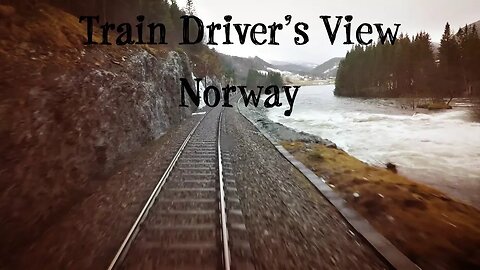 TRAIN DRIVER'S VIEW: Local Service run with rain and floods