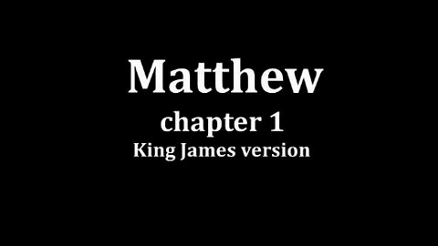 Matthew 1 King James version