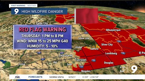 Red Flag Warnings return to southeastern Arizona