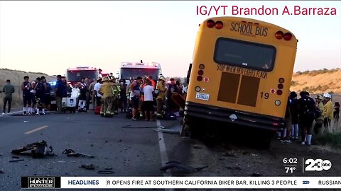 School bus crash in southeast Bakersfield leaves 1 dead
