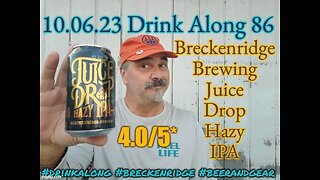 Drink Along w #beerandgear 86: Breckenridge Brewing Juice Drop Hazy IPA 4.0/5*