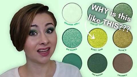 The PATCHIEST Eyeshadow Palette EVER! ColourPop Just My Luck Eyeshadow Palette Color Study