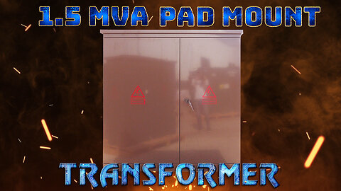 1.5 MVA Pad Mount Transformer - 34500V Delta Primary, 208Y/120 Wye Secondary - Brown