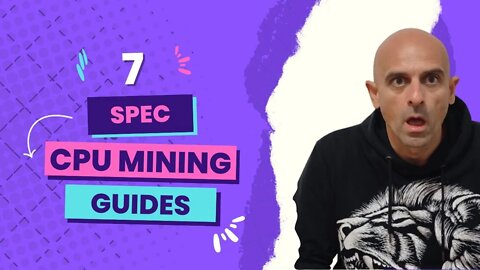 7 GUIDES for CPU mining !SPEC MINING! coins⛏⛏🤓