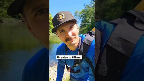 Man Threatens to Kill Me While I'm Fishing! #shorts