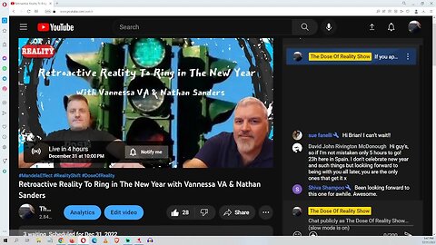 New Years Eve Special w Vannessa VA & Nathan Sanders 10pm et on "The Dose Of Reality Show" BACKUP CH