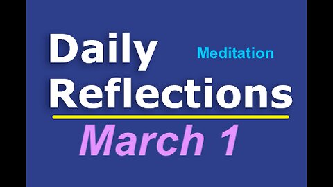 Daily Reflections Meditation Book – March 1 – Alcoholics Anonymous - Read Along – Sober Recovery