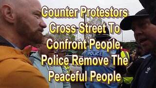 Counter Protesters Confront, WMP Blame The Peaceful People. @BareBritainAudits @HarvYoutube