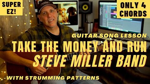 Steve Miller Band Take The Money And Run Guitar Song Lesson - Easy