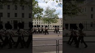 King's guards marching London 17th May 2023