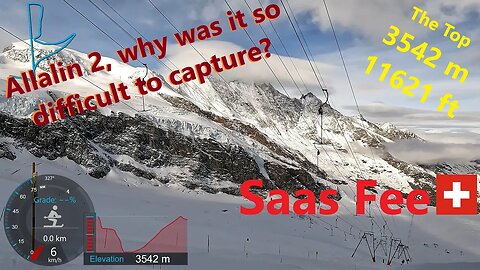 [4K] Skiing Saas Fee, Allalin 2 - Piecing Together My Only Footage! Wallis Switzerland, GoPro HERO10