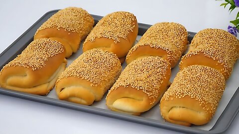 Why didn't I think of this easy way before? Very delicious sesame bread