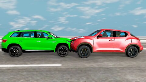 Skoda Kodiaq Vs Nissan Juke – Face to Face BeamNG.Drive