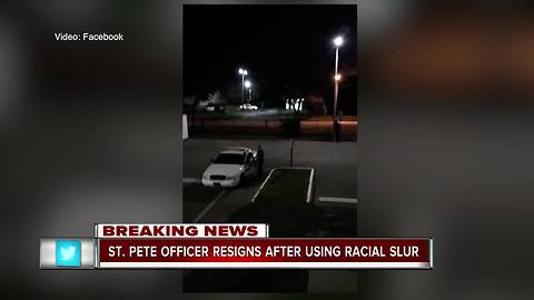 St. Pete officer resigns after caught on video using racial slur, police say