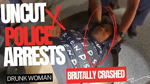 Body Cam New Episode :Drunk Woman Brutally Crashes Vehicle During Police Chase