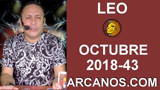 HOROSCOPO LEO-Semana 2018-43-Del 21 al 27 de octubre de 2018-ARCANOS.COM