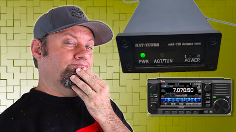 Icom IC-705 with the mAT-705 Portable Tuner | IC-705 Accessories
