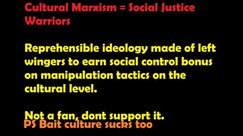 Cultural Marxism = Social Justice Warriors