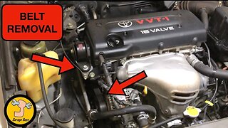 how to remove serpentine belt on Toyota Camry 2.4L