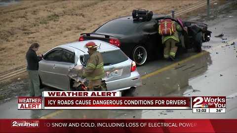 Slick roads cause concern for drivers