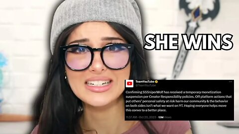 Why I'm On SSSniperWolf's Side - SSSniperWolf and Youtube Response (In Defense of SSSniperWolf)