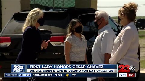 First Lady Dr. Jill Biden honors Cesar Chavez