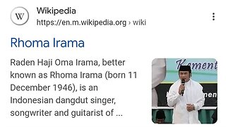 INDONESIAN PROUD LEGEND DANGDUT SINGER KING RHOMA IRAMA !!!