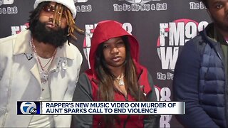 Rapper's new music video on murder of aunt sparks call to end violence