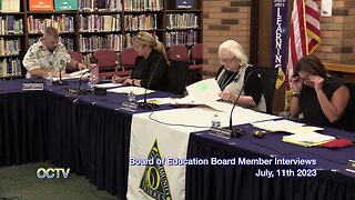 Oxford Schools Board of Education Board Member Interviews: July, 11th 2023