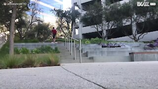 Il filme sa terrible chute en skate, sur une rampe