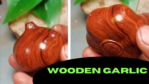Wooden Garlic|#woodcarving| #woodworking |woodworking7900 |#garlic |#shorts